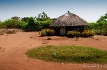 One of the new design mud-hut houses that will last at least 10 years